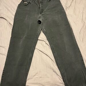 3/$30 Wrangler Gray Straight Leg Jeans